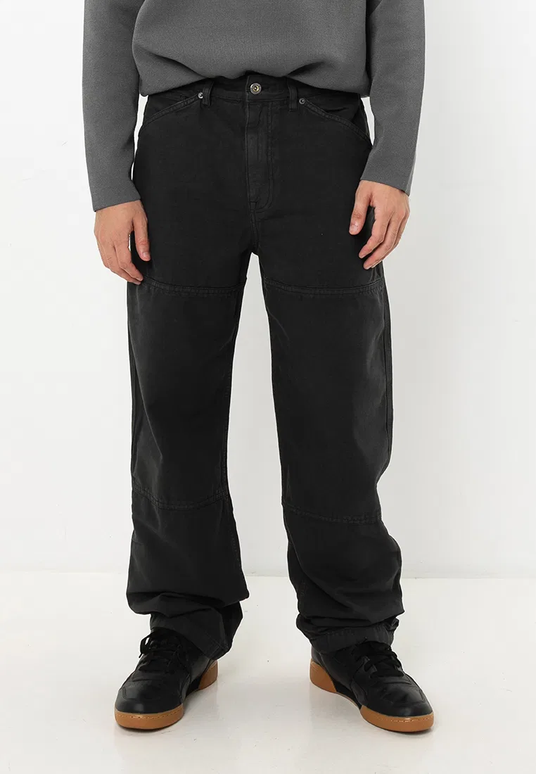 Брюки карго, мужские, повседневные Superdry, черный
