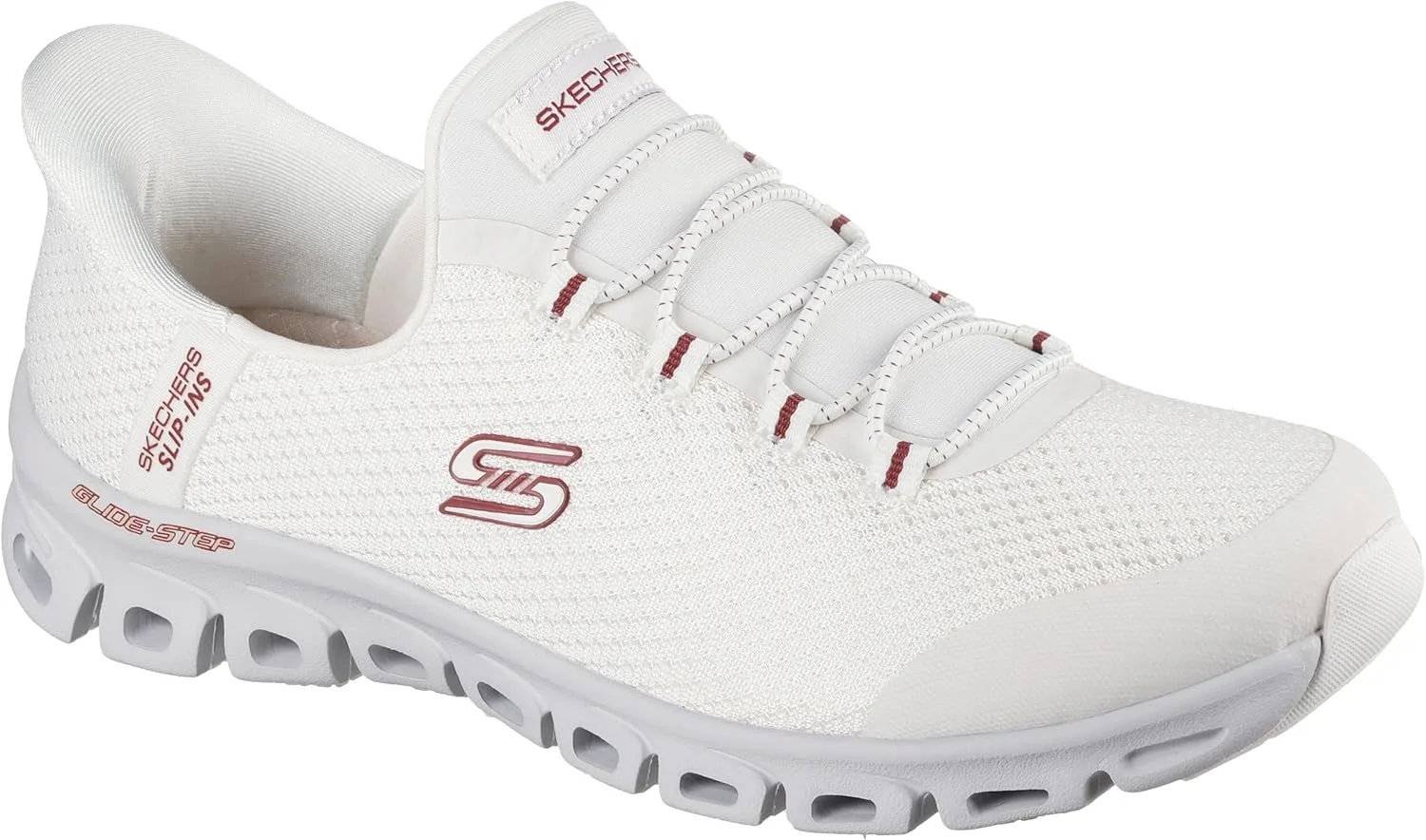 Мужские кроссовки Skechers Glide-Step Pro без шнурков, белый/зеленый