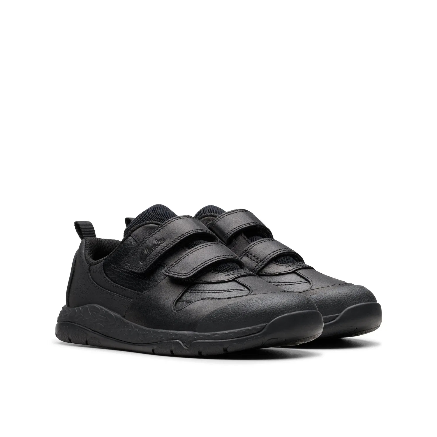 Кроссовки детские Clarks Steggy 2 Pace, кожаные с динозаврами, черные — фото 4