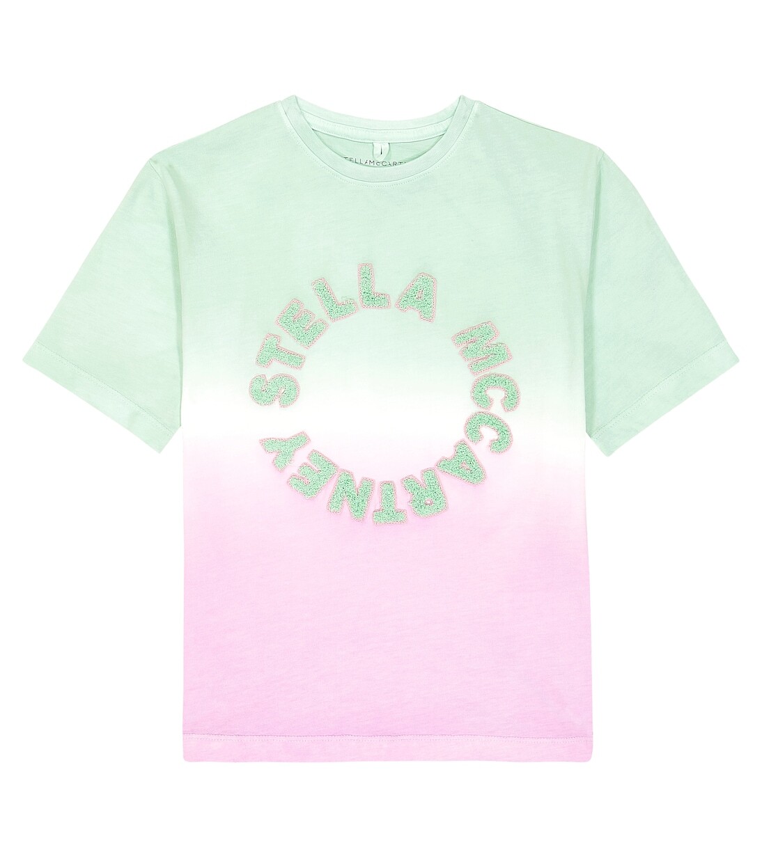 

Футболка из хлопкового джерси с принтом тай-дай Stella Mccartney Kids, мультиколор