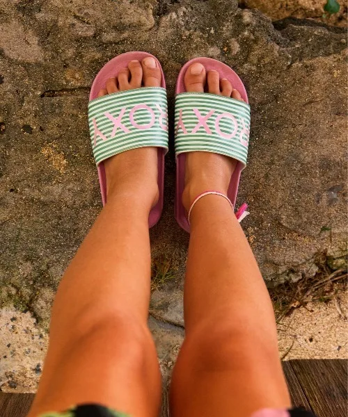 Детские спортивные сандалии ROXY RG SLIPPY II розовые