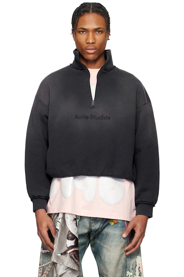 

Свитшот с логотипом Acne Studios, синий