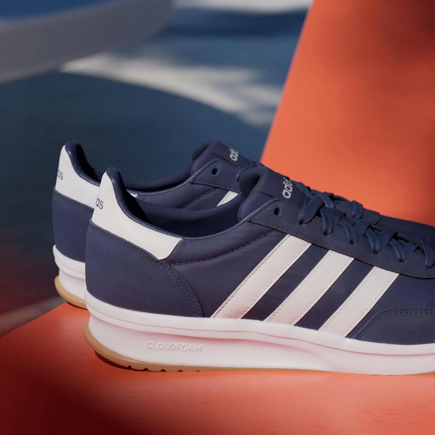Кроссовки теннисные adidas, синий — фото 2