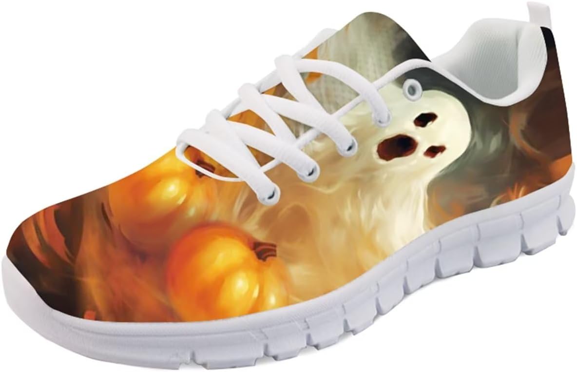 

Кроссовки Forchrinse Green Galaxy Starry Space Nebula для мужчин и женщин, легкие спортивные туфли для занятий в зале и бега, Halloween Ghost Pumpkin