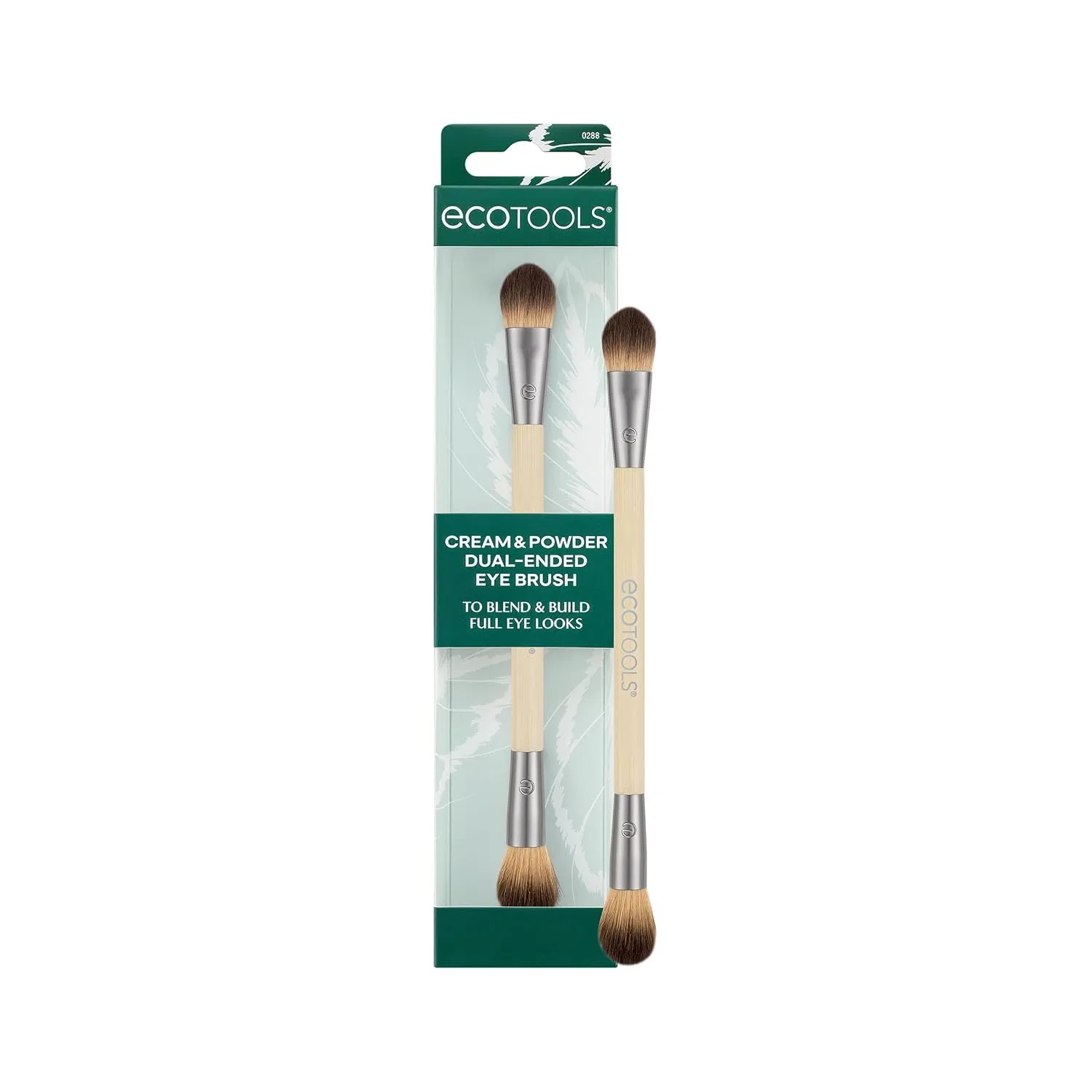Двусторонняя кисть для глаз EcoTools Cream & Powder Ecotools, Beige