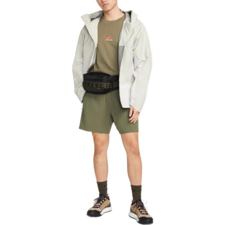 Шорты Men's Nike ACG Dri-FIT New Sands Side Zipper Pocket Drawstring Sports Shorts Green DN3956-222, зеленый — фото 2