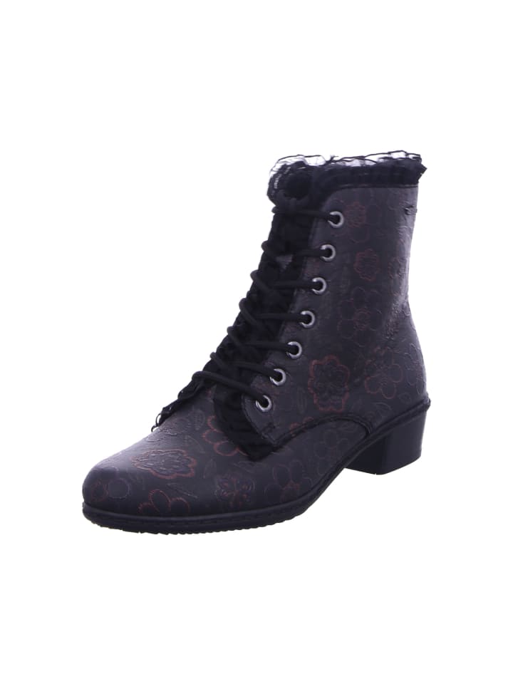 Ботильоны rieker Schnürstiefeletten, цвет schwarz/multi