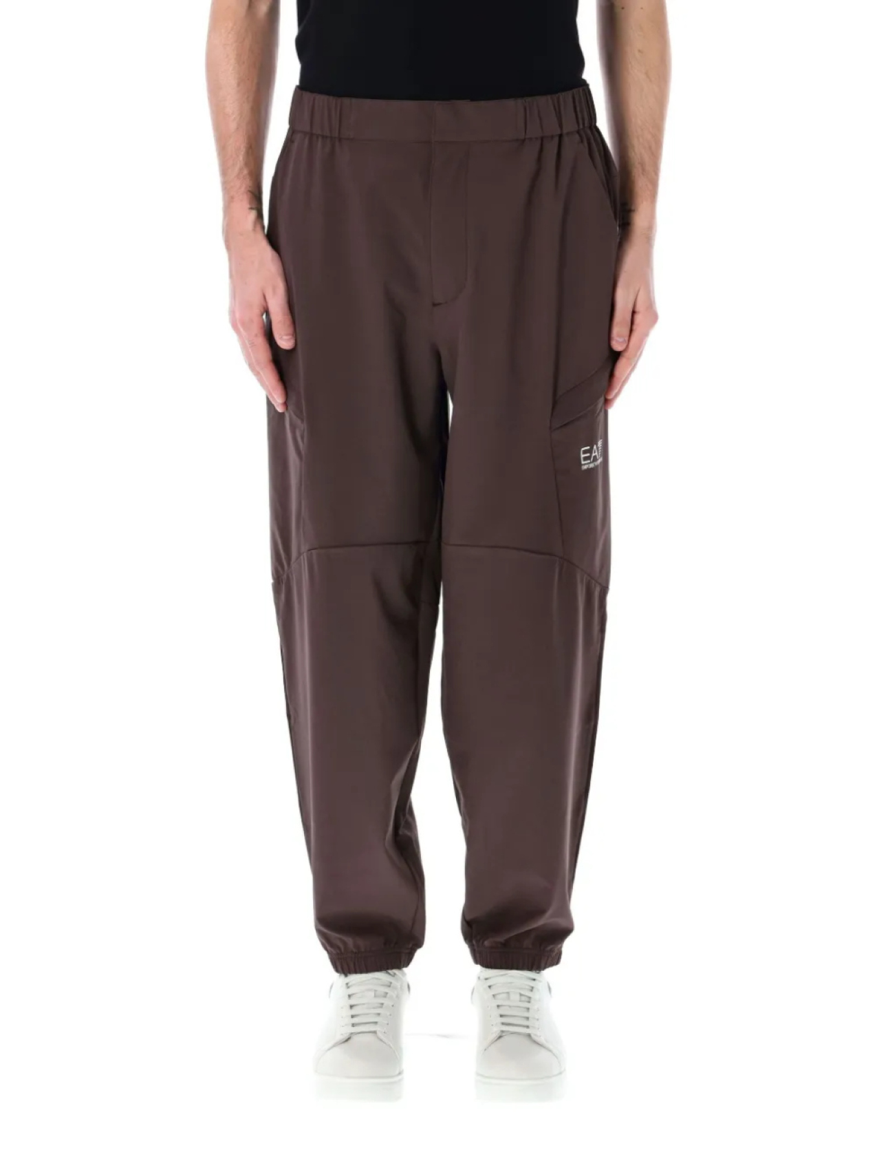 

Спортивные брюки с логотипом Ea7 Emporio Armani, коричневый