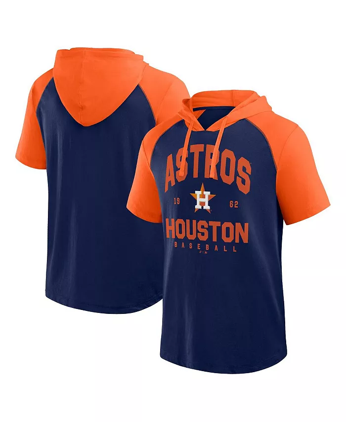 

Мужская худи-футболка с коротким рукавом Houston Astros Prime Raglan цвета Navy от Fanatics Logo Athletic