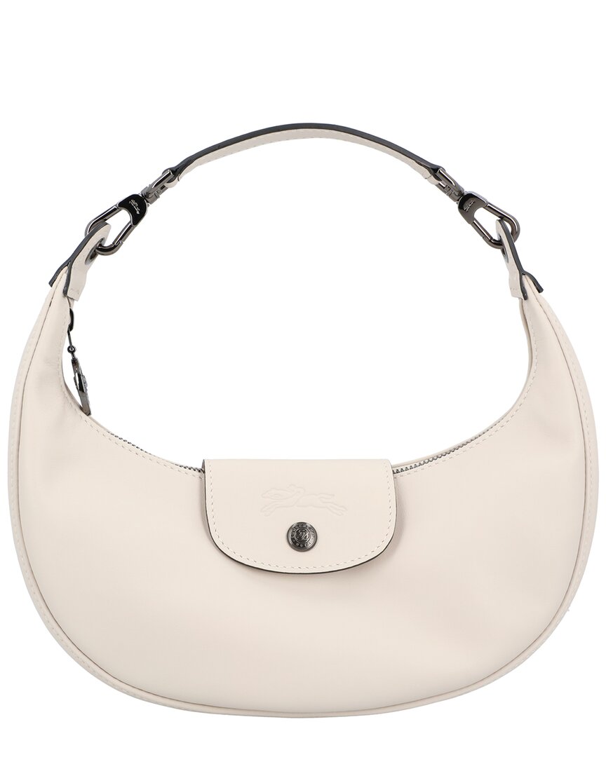

Longchamp Le Pliage Xtra Small Кожаная сумка через плечо, белый