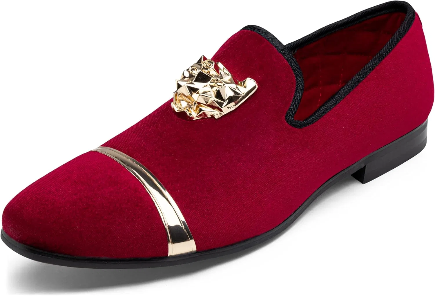 Лоферы вельветовые мужские, Burgundy-3020a Jousen