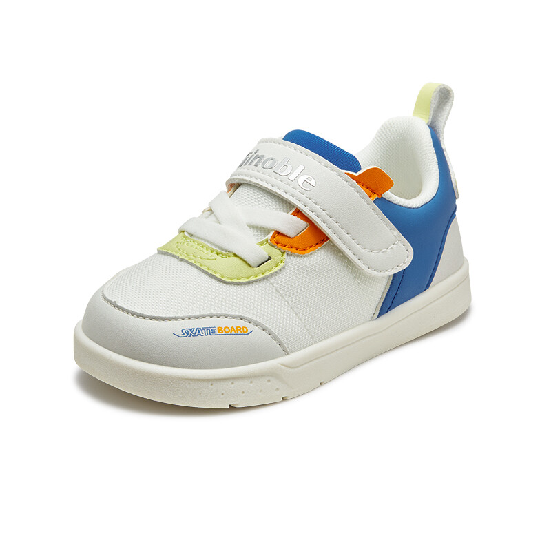 

Обувь для малышей, кроссовки Ginoble, цвет White/Sailboat Blue/Green/Orange