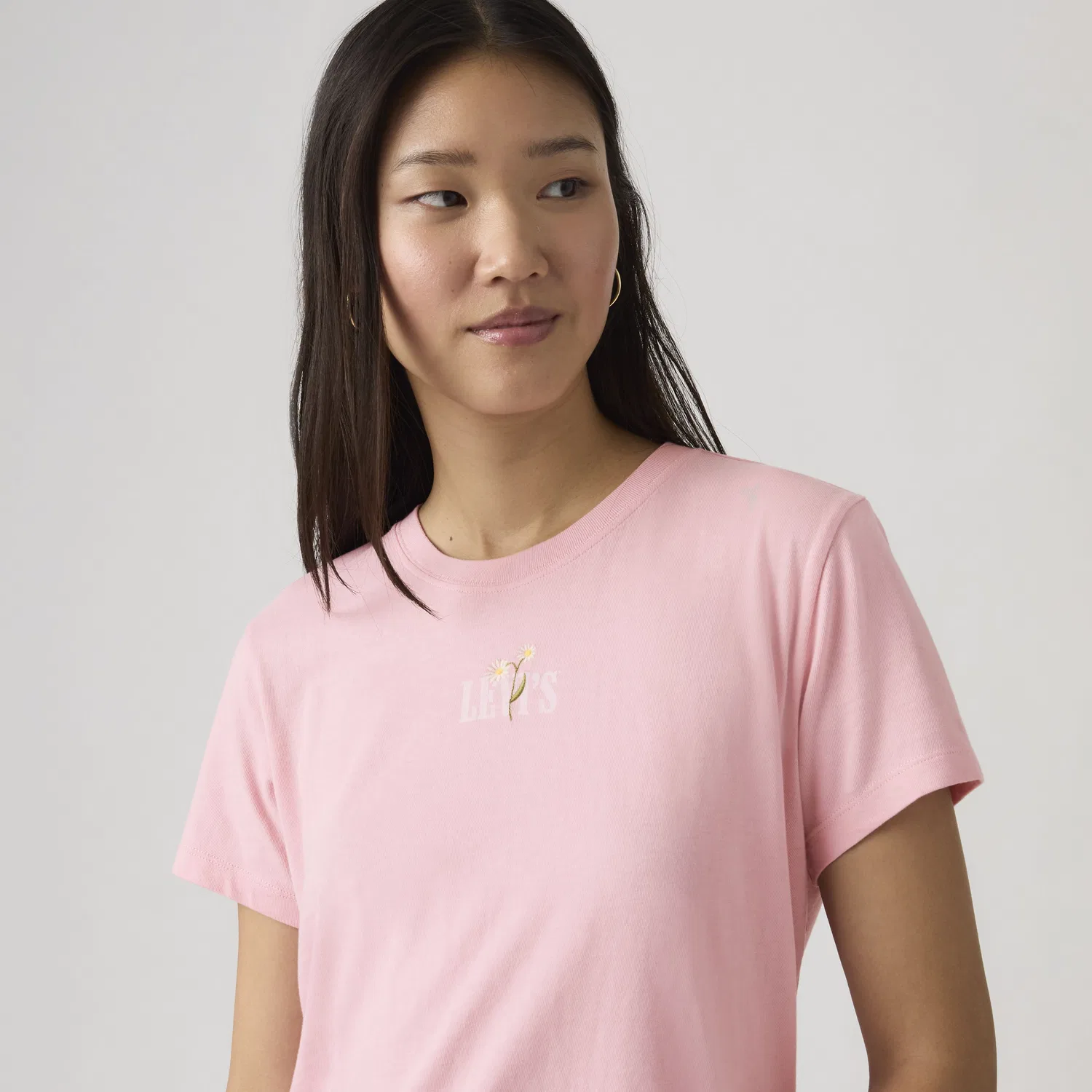 Футболка с коротким рукавом и графическим логотипом Levi's, Pink — фото 2
