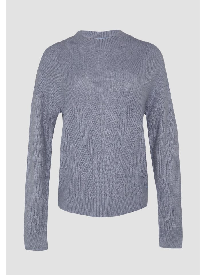 

QS Вязаный свитер 5275_бледно-голубого цвета