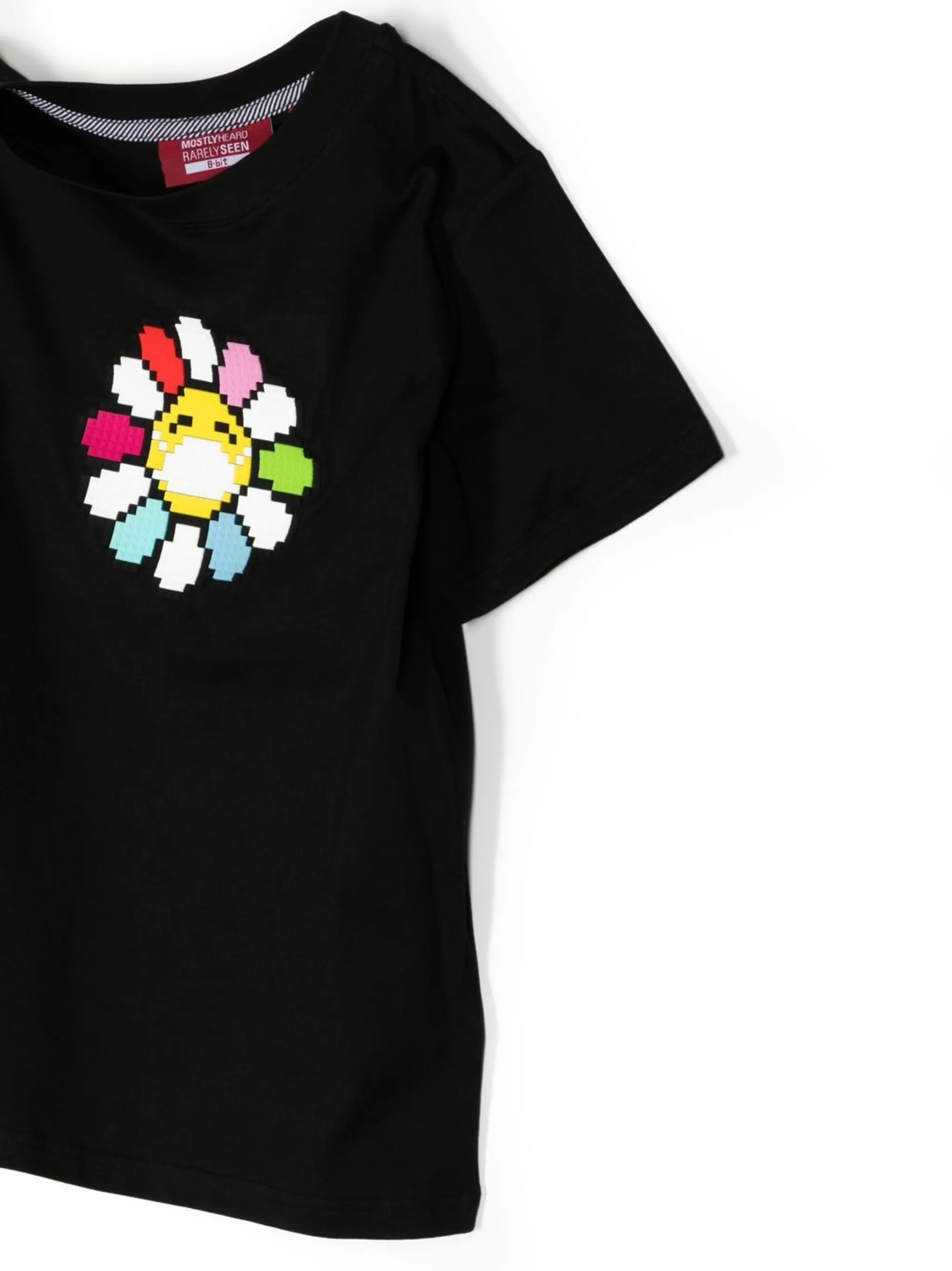 Футболка Mini Mask Up Flower Mostly Heard Rarely Seen 8-Bit, черный — фото 3