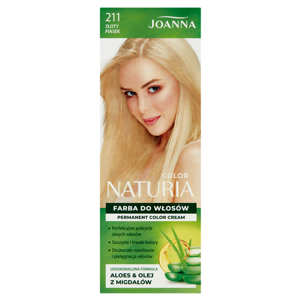 

Краска для волос 211 золотисто-песочный, 1 упаковка. Joanna Naturia color, цвет 211 złoty piasek