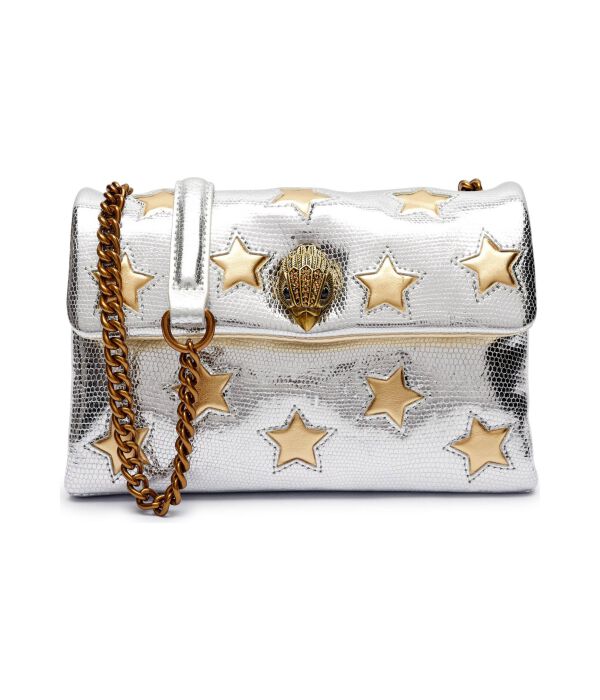 

Сумка-мессенджер кожаная Kurt Geiger Kensington Medium Star, серебряный, Серебристый, Сумка-мессенджер кожаная Kurt Geiger Kensington Medium Star, серебряный