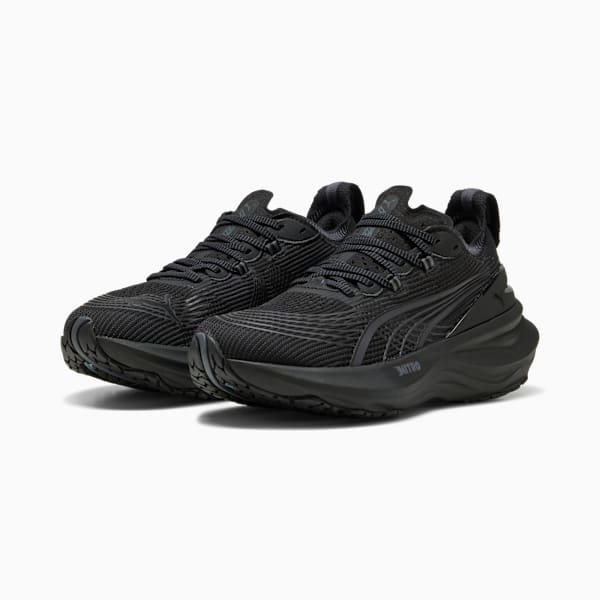Женские кроссовки для бега по шоссе с широкими ступнями Foreverrun Nitro 2 Puma, черный — фото 4