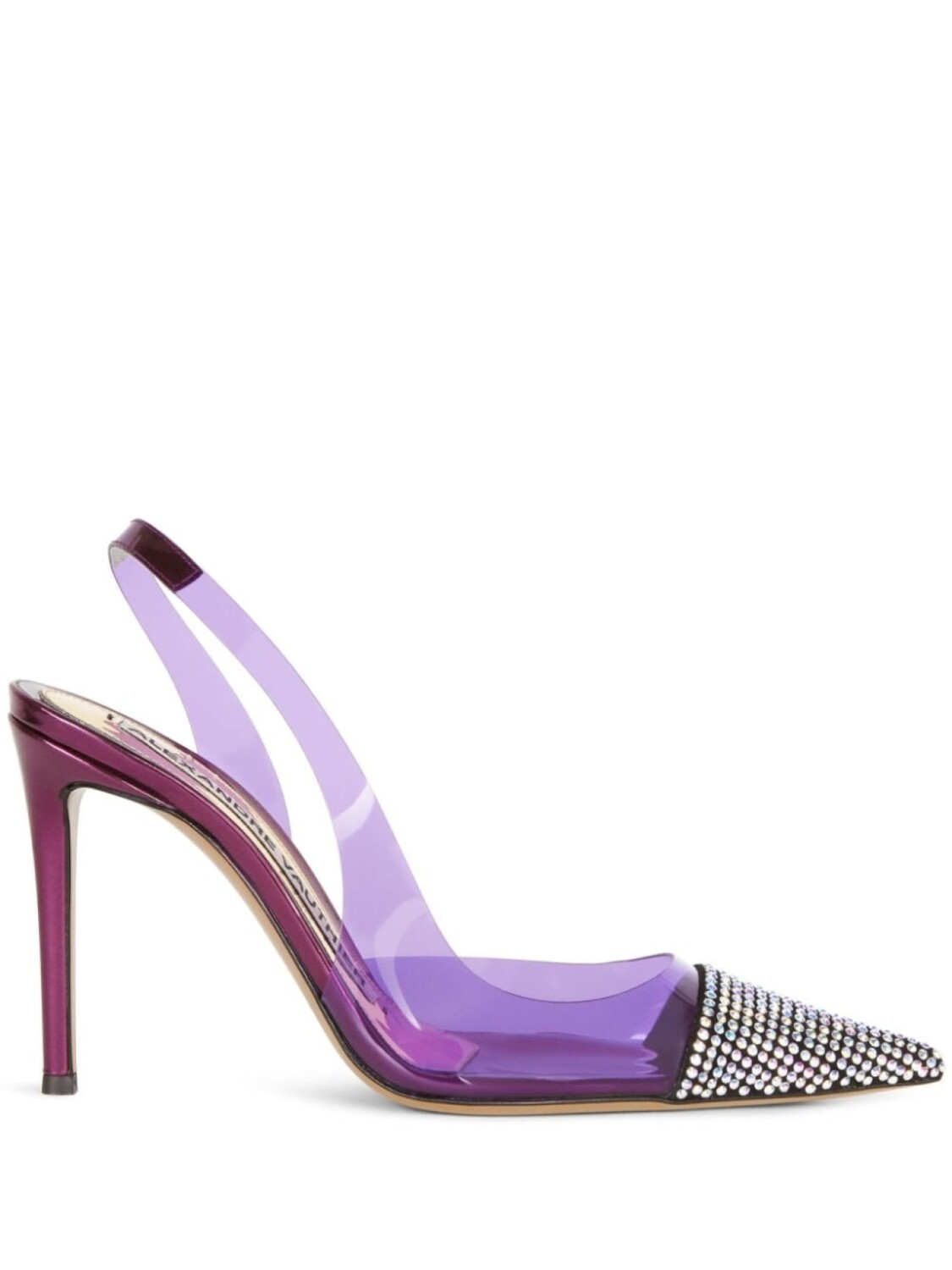 Alexandre Vauthier туфли Amber Ghost 105, фиолетовый