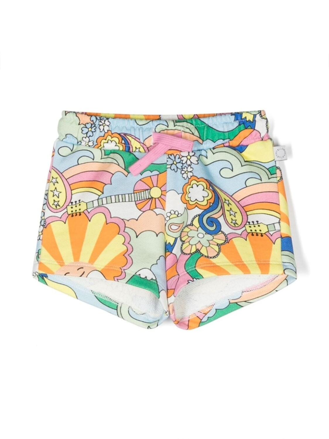 

Stella McCartney Kids шорты с графичным принтом, желтый