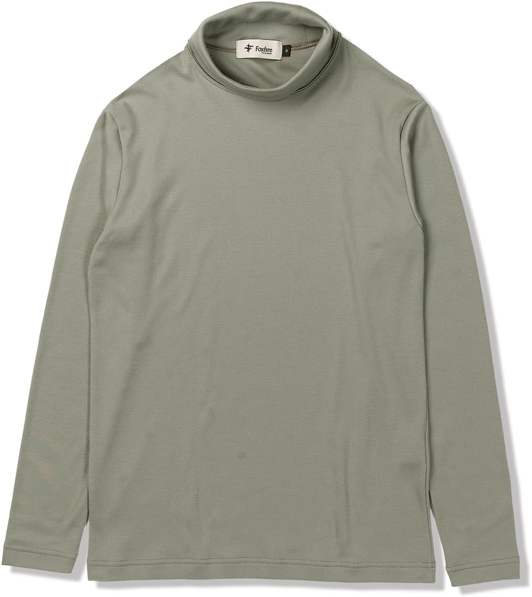 

Футболка Foxfire 5115350, влагоотводящая и быстросохнущая, мужская, с высоким воротником, из гладкой ткани, шалфейный