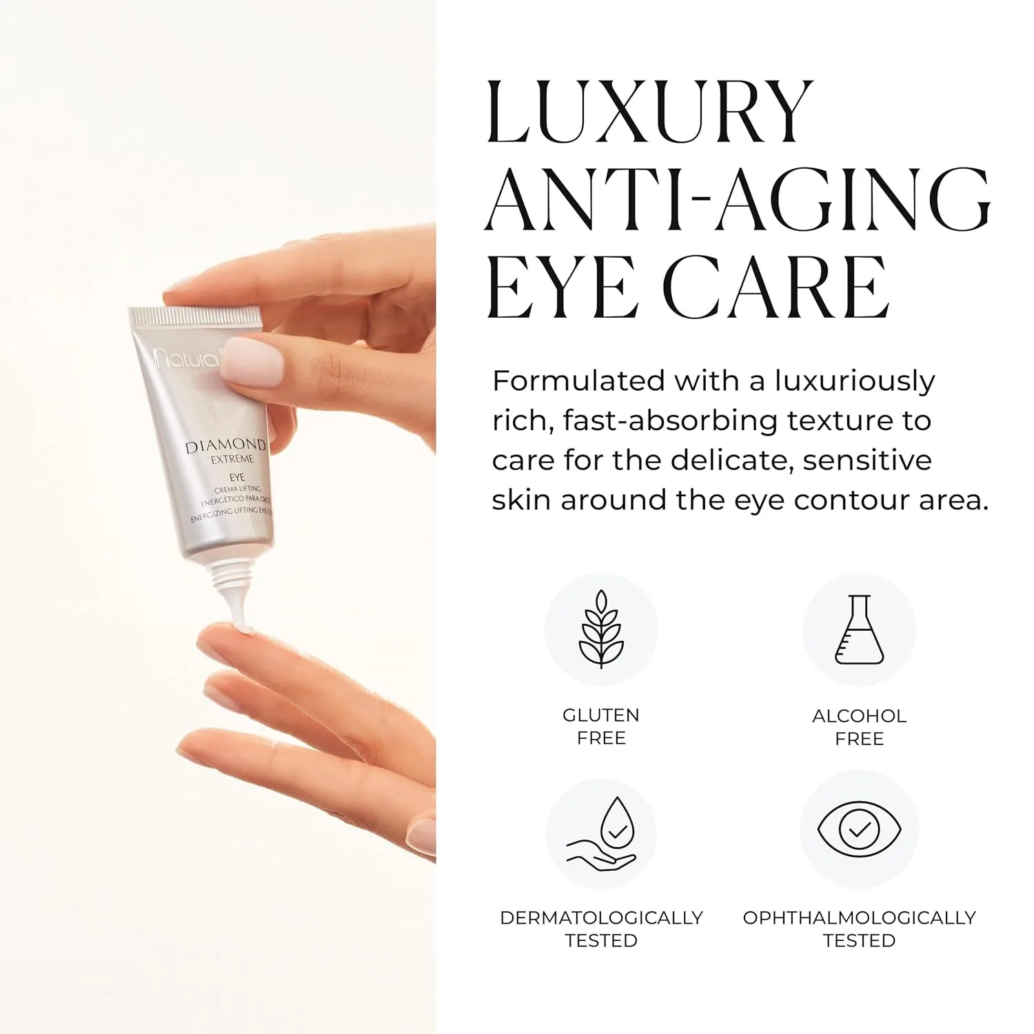 Natura Bissé Diamond Extreme Eye | Антивозрастной лифтинг-крем для глаз | Энергизирует, подтягивает, увлажняет и осветляет кожу вокруг глаз 8,9 мл (1 шт.) — фото 4
