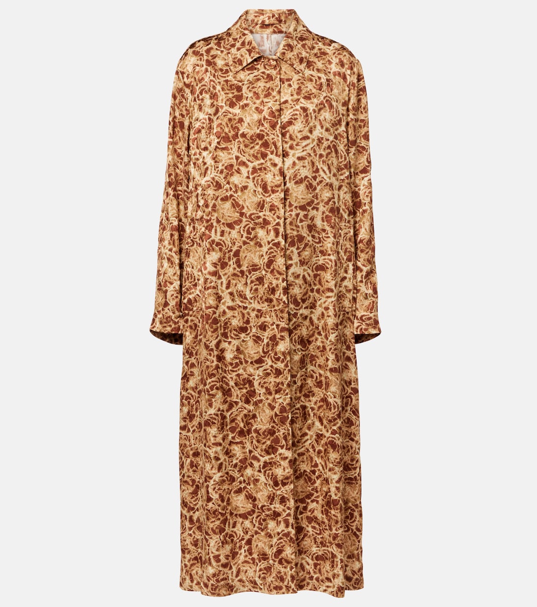 

Пальто с леопардовым принтом Dries Van Noten, кэмел