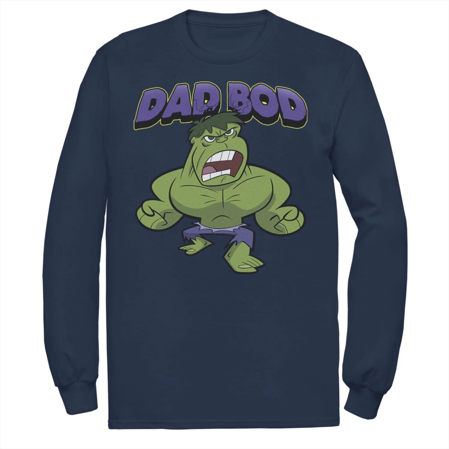 

Мужская футболка с портретом Халка и Дня отца в стиле ретро «Marvel Dad Bod»