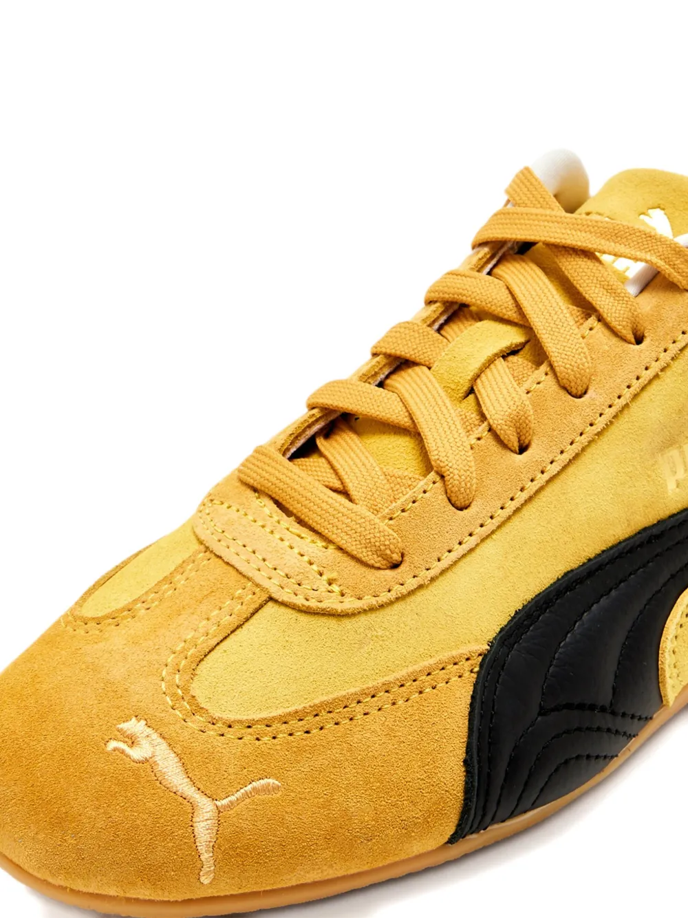 Кроссовки Speedcat из замши и кожи PUMA, желтый — фото 3