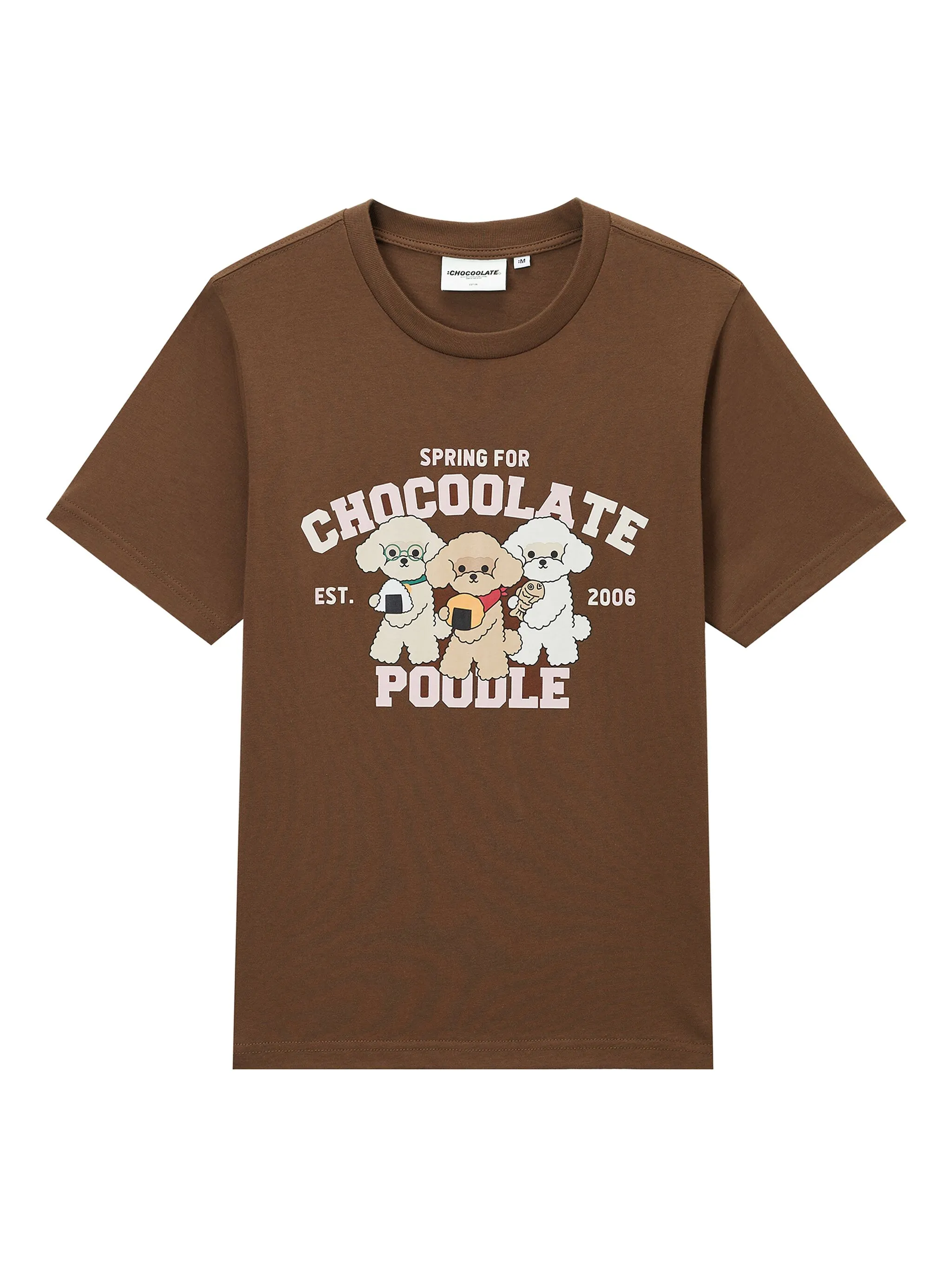 

Футболка с графичным принтом Chocoolate, коричневый