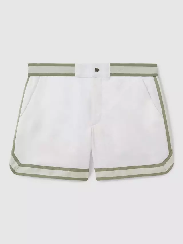 

Шорты для плавания Reiss Baller, цвет white/green