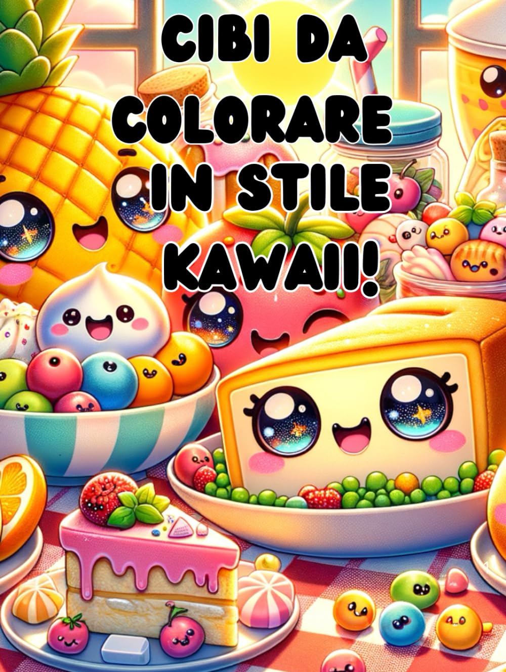 

CIBI DA COLORARE IN STILE KAWAII: Kawaii Cibo & Snack Libro da Colorare (Italian Edition) (Independently published)