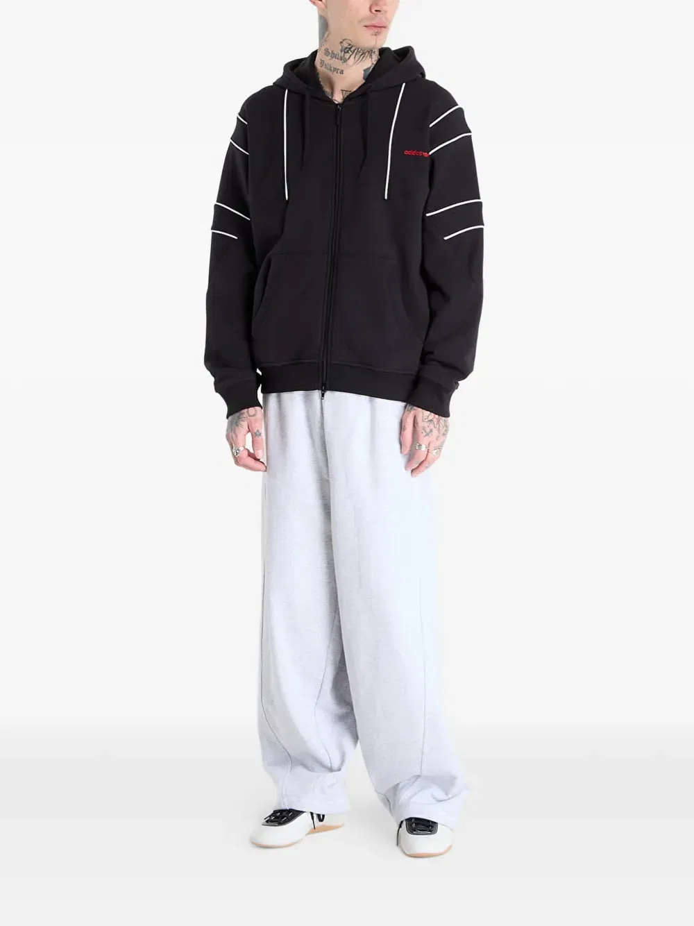 Худи Cutline Adidas, черный — фото 2