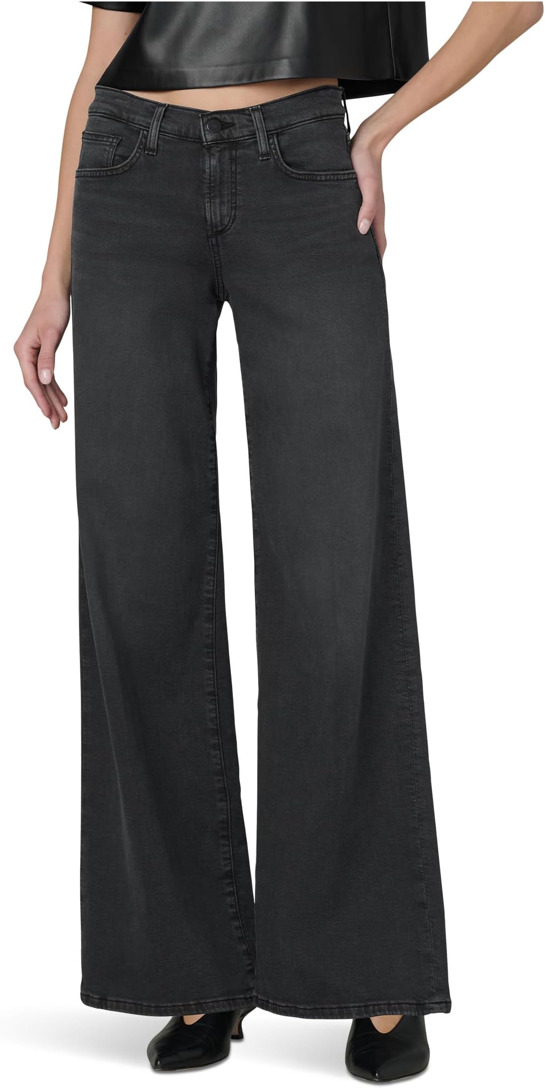 

Джинсы Joe's Jeans The Lou Lou Low Rise Wide Leg, цвет Black Cat