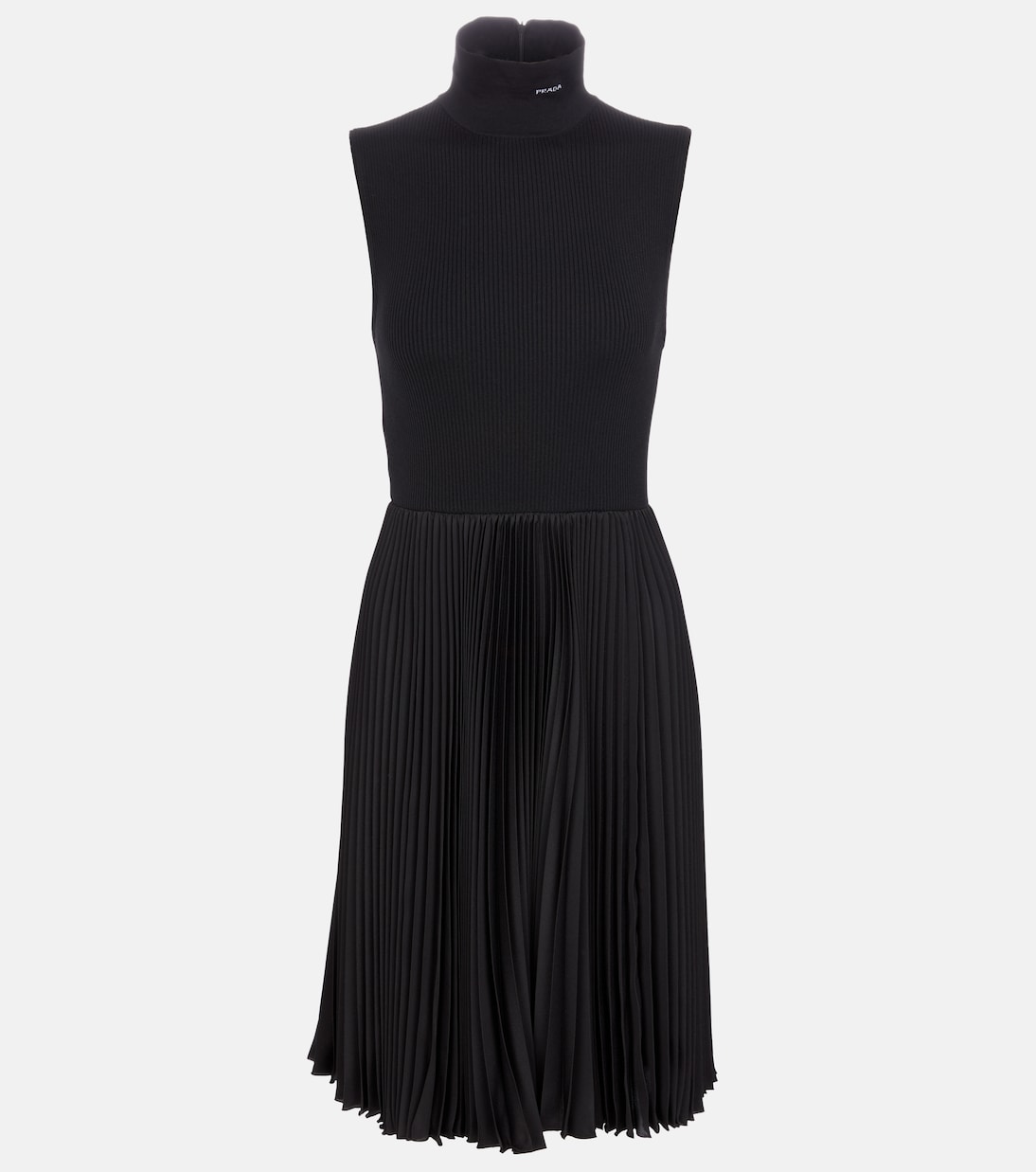 

Платье из нейлона и шерсти Prada, Nero+Nero