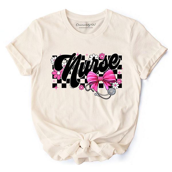 

Футболка в стиле ретро с цветочным принтом и розовым бантом Ornamentallyyou, Natural, Розовый, Футболка в стиле ретро с цветочным принтом и розовым бантом Ornamentallyyou, Natural