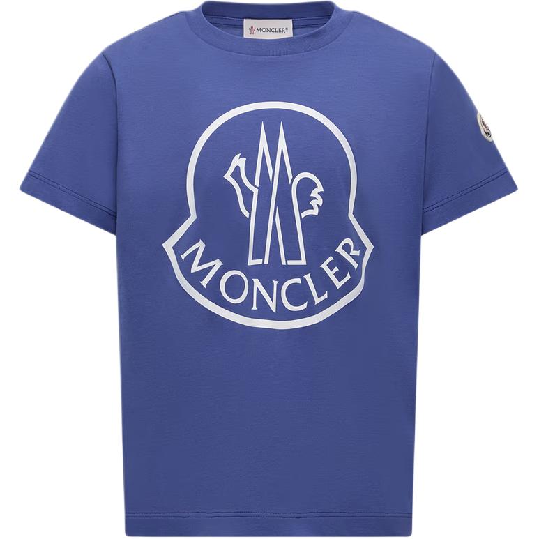 

Moncler Футболка с принтом Cotton T Shirt Electric Blue для детей