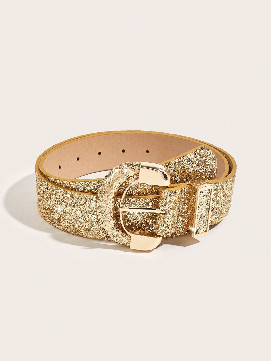 

Ремень женский с декором, золотой