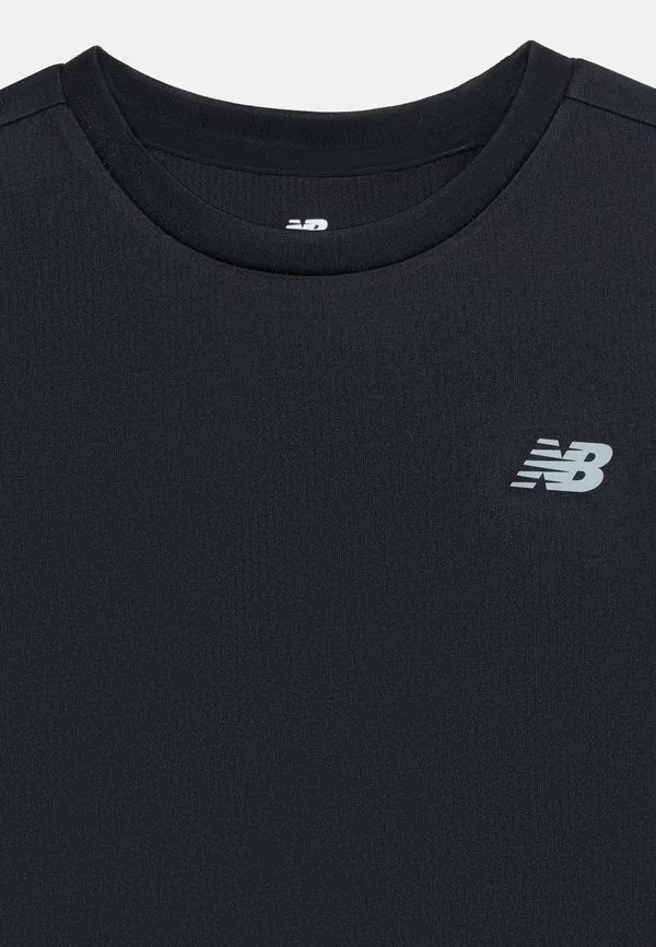 Спортивная футболка, базовая футболка New Balance, Caviar — фото 4