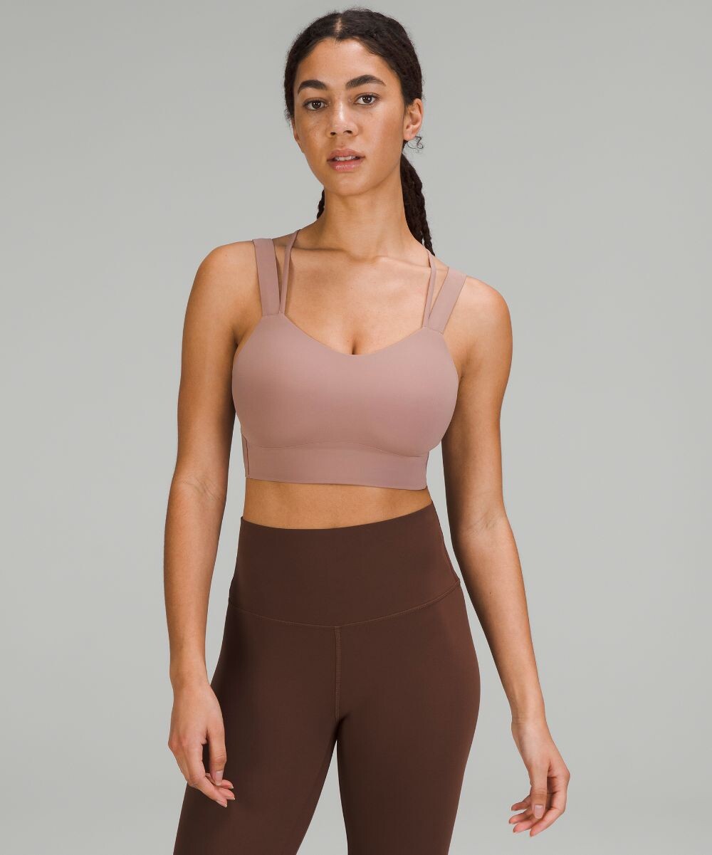 

Удлиненный бюстгальтер Like a Cloud Lululemon, роза