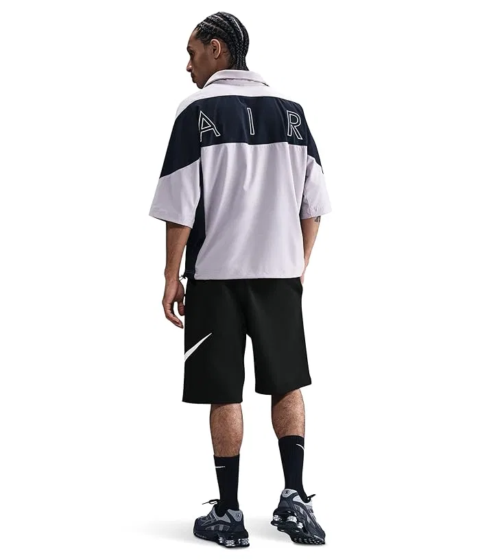 Шорты Nike Club Fleece, Black/Black/White — фото 3