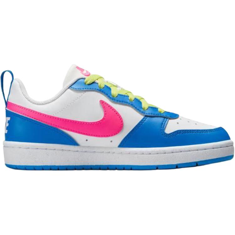 Nike Детские кроссовки для скейтбординга Court Borough, устойчивые к скольжению, белые — фото 2