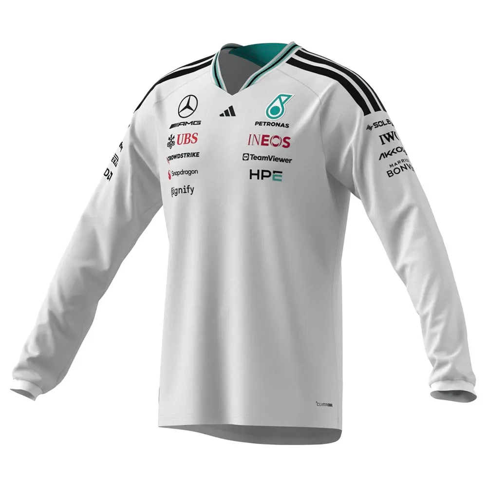 

Оригинальная футболка с длинным рукавом adidas Mercedes-AMG Petronas F1 Team Driver, белый