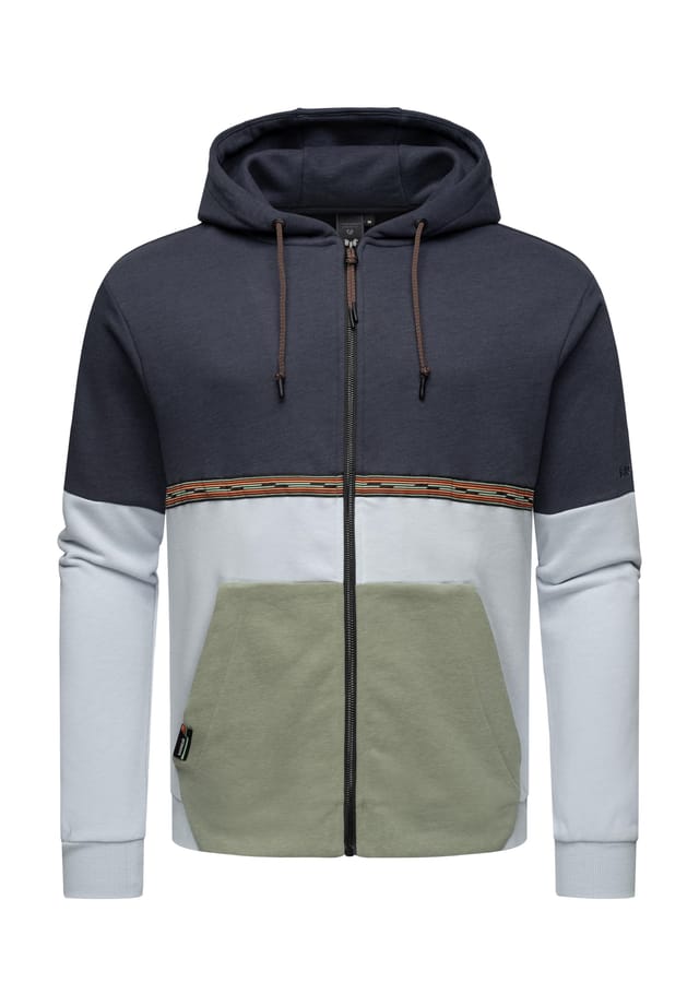 

Толстовка с капюшоном в стиле «Блочные» Ragwear, синий