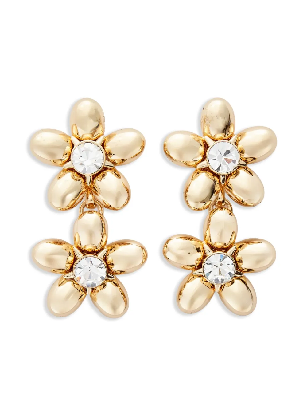 

Серьги-подвески Double Flower Carolina Herrera, золотой
