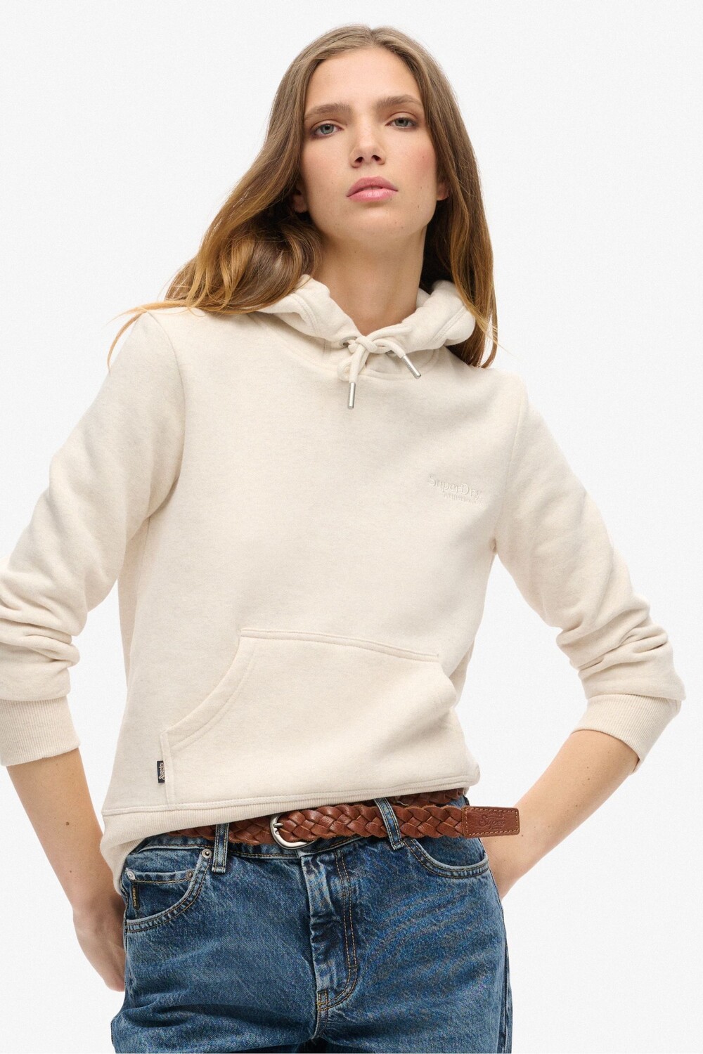 

Толстовка с логотипом Essential Superdry, бежевый