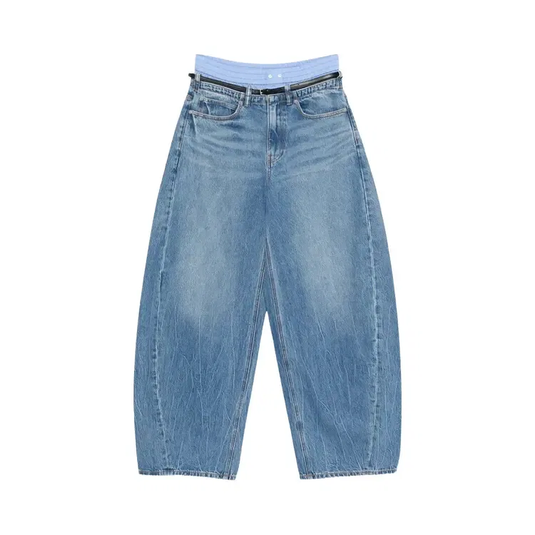 Джинсы широкие Alexander Wang Prestyle Blow Up Jean, синий