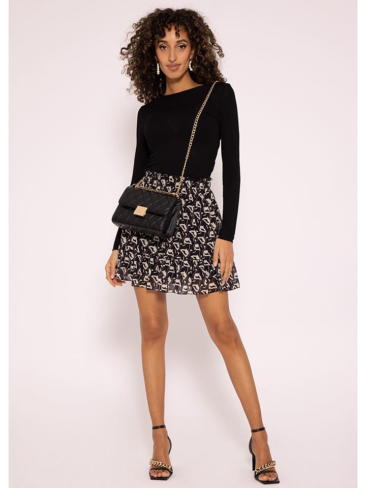 

Юбка до колена SASSYCLASSY, цвет schwarz/beige