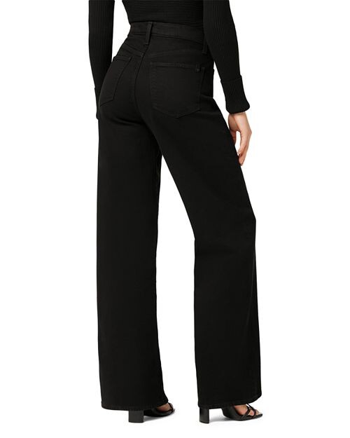 Черные широкие джинсы Petites The Mia с высокой посадкой Joe's Jeans, цвет Black — фото 2