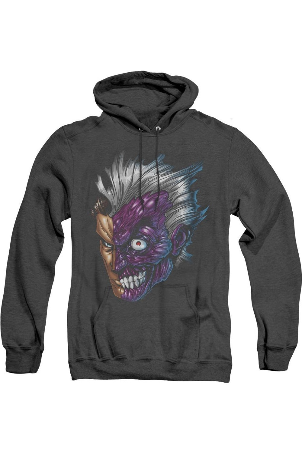 

Batman Just Face Adult Heather Hoodie / Толстовка с капюшоном Gildan, черный